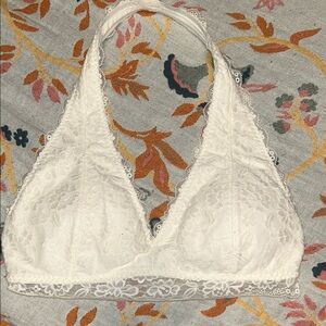 Gilly Hicks Lace Halter Bralette - Cream